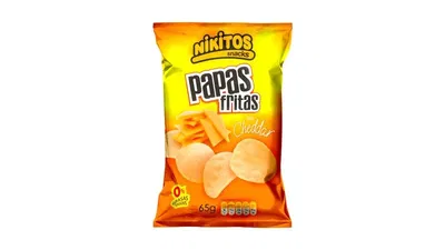 PAPAS FRITAS C/ C CHEDDAR 6 X 65 GRS