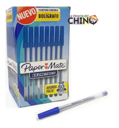 BOLIGRAFO AZUL X 60 U PAPER MATE