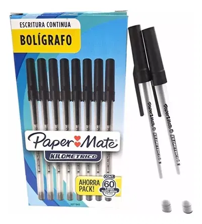 BOLIGRAFO NEGRO X 60 U PAPER MATE