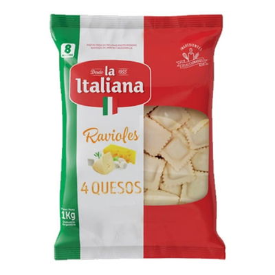RAVIOLES 4 QUES X 1KG "La Italiana"