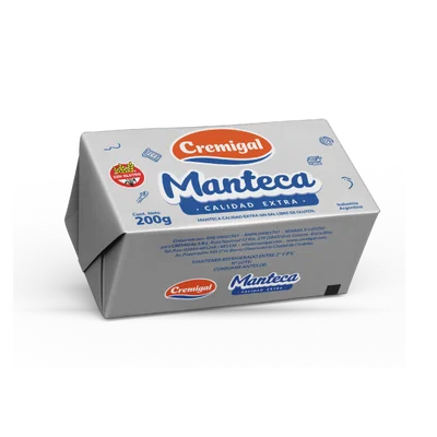 MANTECA SIN SAL X 200GRS CREMIGAL