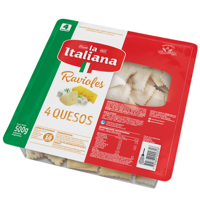 RAVIOLES 4 QUESOS X 500 "La italiana·
