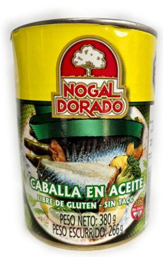 CABALLA EN ACEITE X 6 NOGAL DORADO