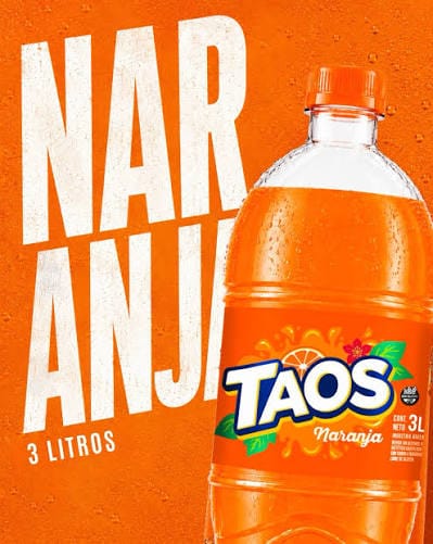 GASEOSA TAOS NARANJA 6*3L	
