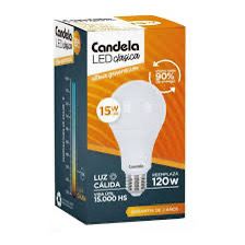 10 Lamparas led 15W luz calida candela 