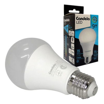 LED BULBO 9W CANDELA Luz FRIA (B50)