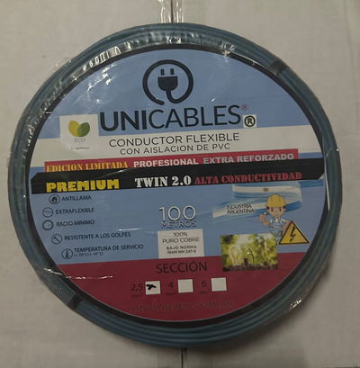 Cable Premium Unipolar 2.5 MM 100% cobre x metro