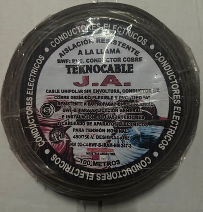 Cable Tecknocable J.A unipolar 2.5 mm x metro
