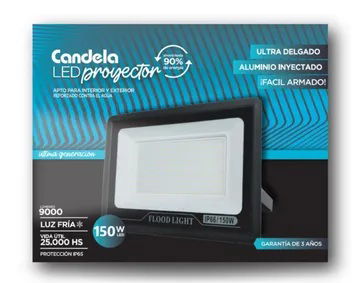 REFLECTOR LED 150W LUZ FRIA CANDELA 