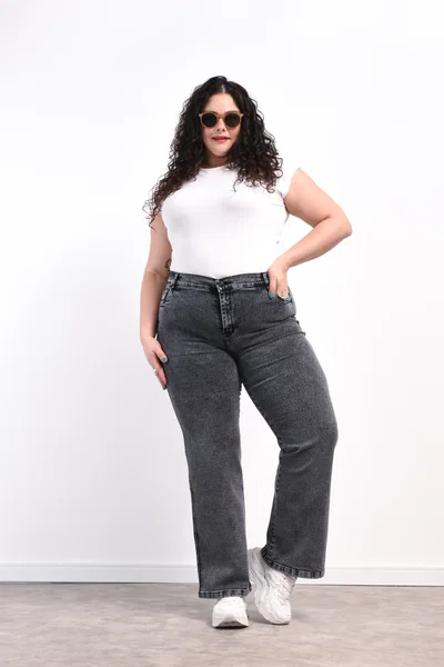 ART. GREY | WIDE LEG GRIS NEVADO ELASTIZADO