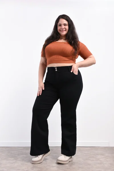 ART. THERESA | WIDE LEG ELASTIZADO CON CINTURA ELASTICA