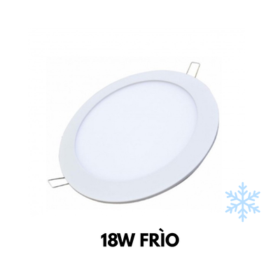 LED PLAFON REDONDO EMB. 18W FRIA