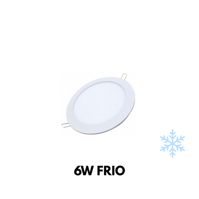 LED PLAFON REDONDO EMB. 6W FRIA