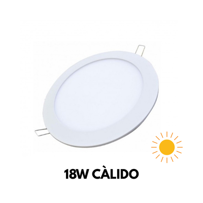 LED PLAFON REDONDO EMB. 18W CALIDO
