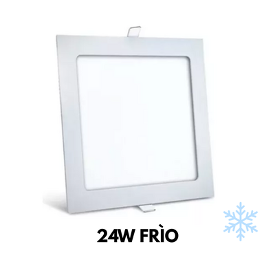 LED PLAFON CUADRADO EMB. 24W FRIO