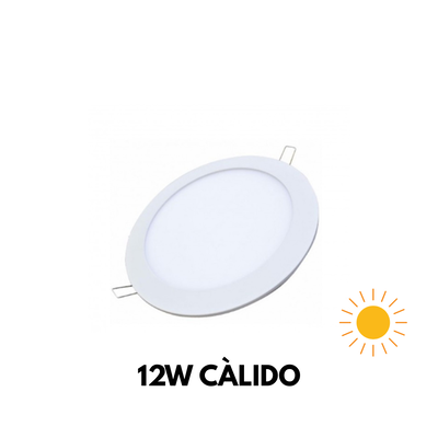 LED PLAFON REDONDO EMB. 12W CALIDO