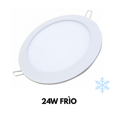 LED PLAFON REDONDO EMB. 24W FRIO