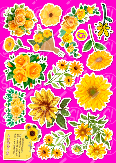 FLORES AMARILLAS - PRIMAVERA - A5