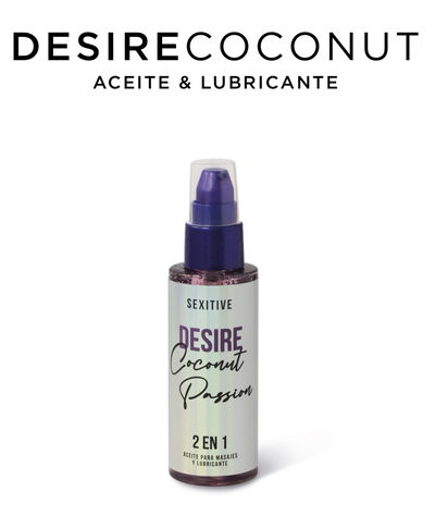 Desire coconut 2 en 1 lubricante y aceite 