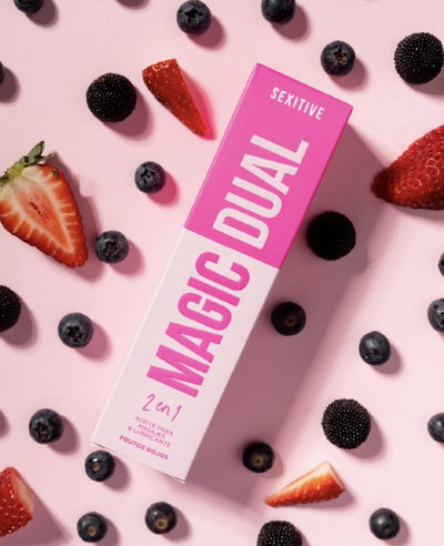 Magic dual 2 en 1 aceite para masajes y lubricante 