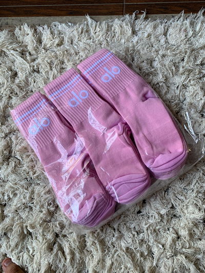 Pack de medias Alo 3/4 Rosa Pastel