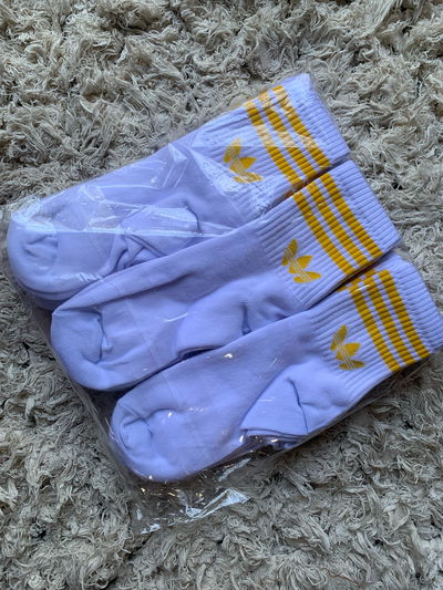 Pack de medias Adidas 3/4 Amarillo