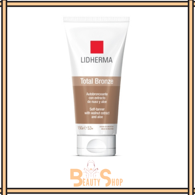 Total Bronze Autobronceante con Extracto de Nuez y Aloe x 150gr Lidherma 