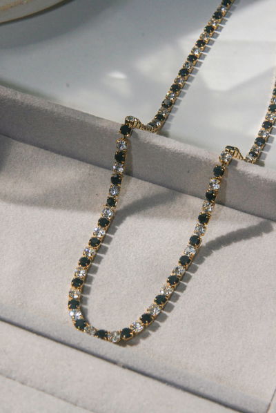 Collar Zirconia Dorado