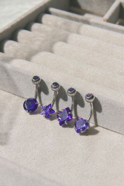 Ombligo Crystal Violeta 