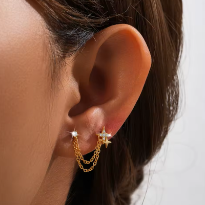 Aro Doble Night Dorado