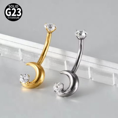 Ombligo Luna Titanio