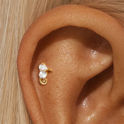 Labret Sea horse Plata