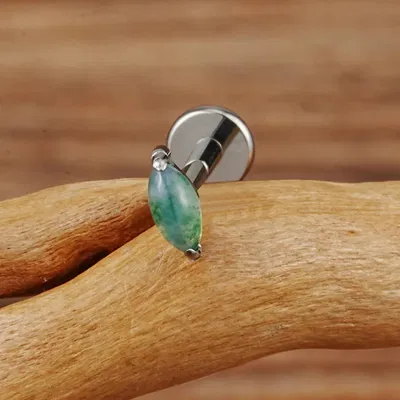 Labret Reneé Agate Titanio