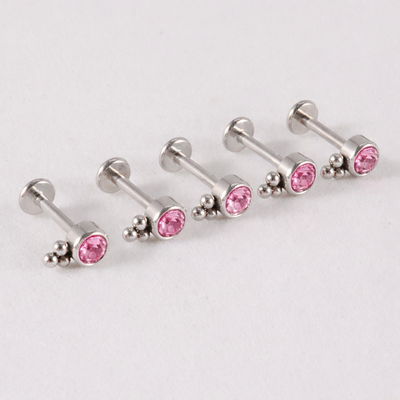Labret Pink Titanio