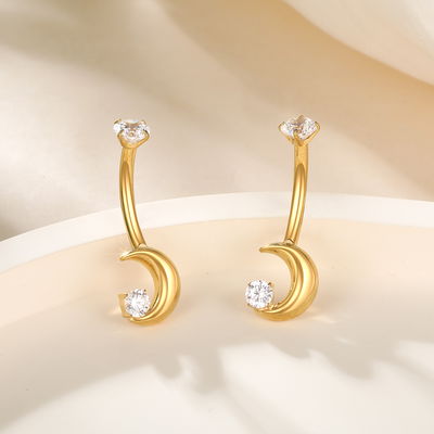 Ombligo Luna Titanio