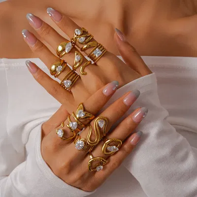 Anillo Karina Dorado