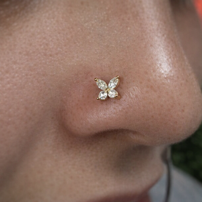 Nostril Mariposa Titanio