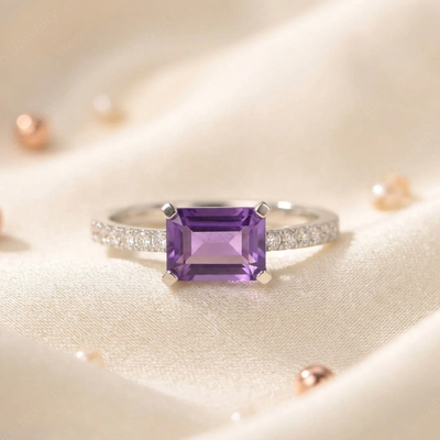 Anillo Square Violeta