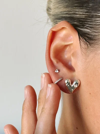 Aros Crystal Corazón