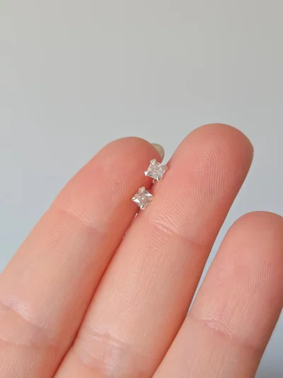 Aros Crystal Cuadrado