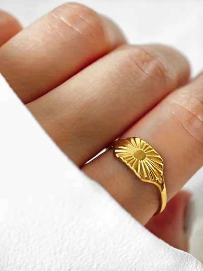 Anillo Sol Dorado