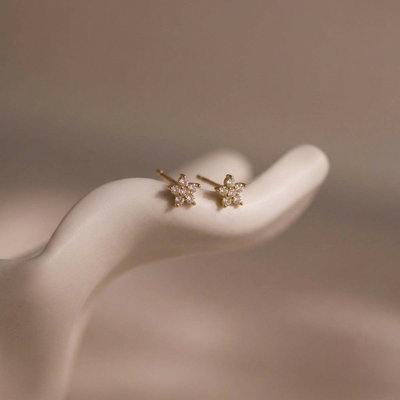 Aros Flor Dorados