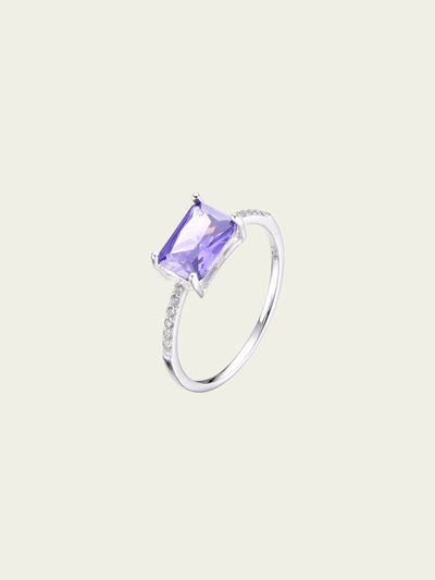 Anillo Square Violeta