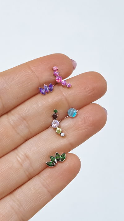 Labret Elynn celeste Titanio