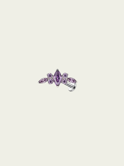 Labret Amethyst Titanio
