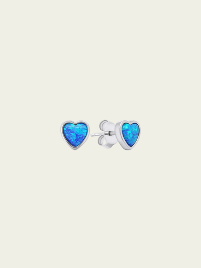 Aros Corazón ópalo