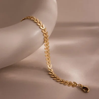 Pulsera Laurel Dorada