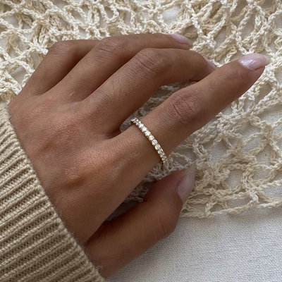 Anillo Eternity Dorado