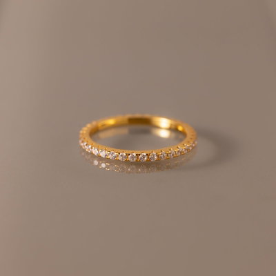 Anillo Eternity Dorado