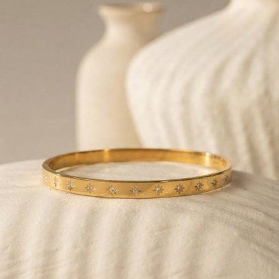 Pulsera Destellitos Dorada